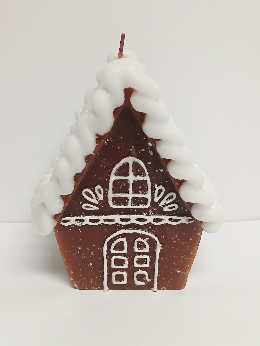 Gingerbread House Wax Figural Candle